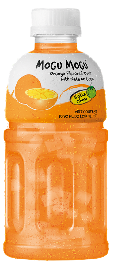 MOGU MOGU Orange Flavored Drink with Nata de Coco (320 ml)